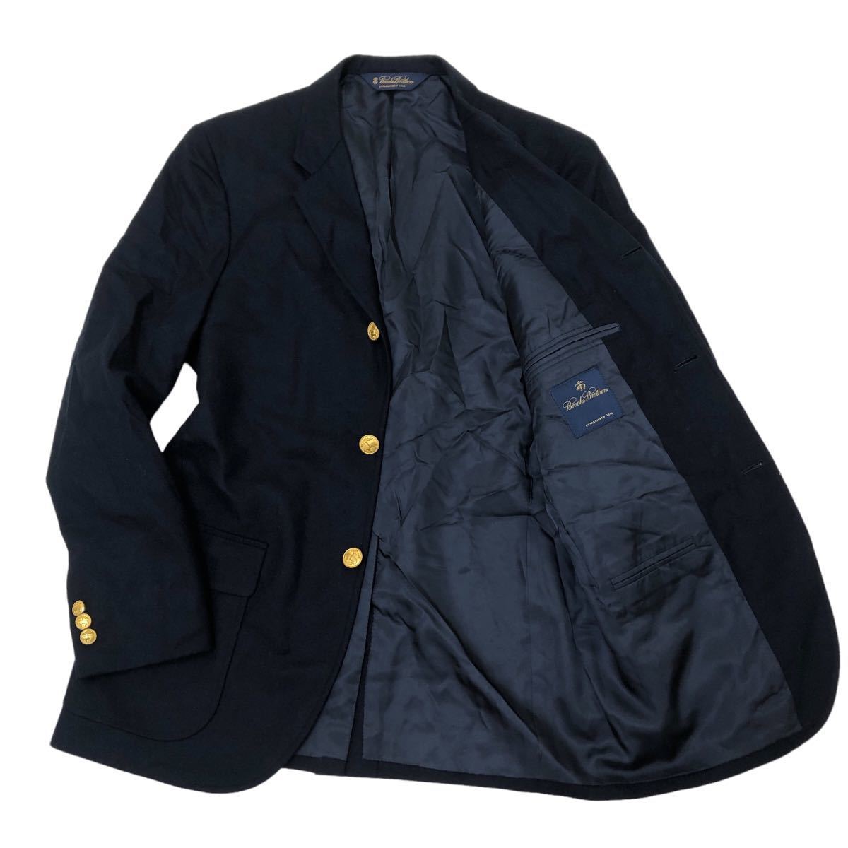 超激得，100%新品 K105 BROOKS BROTHERS ブルックスブラザーズ ウール テーラード ジャケット 紺ブレ 金ボタン メンズ サイズ 38SHT(ジャケット、上着)｜売買されたオークション情報、yahooの商品情報をアーカイブ公 男性用