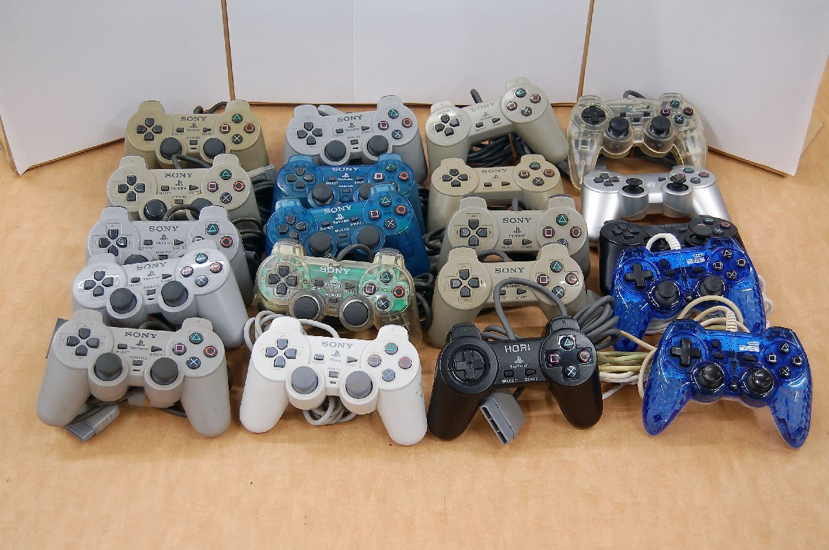 1円～【ジャンク】SONY/ソニー HORI/ホリ他 PS1/2/3用 コントローラー 