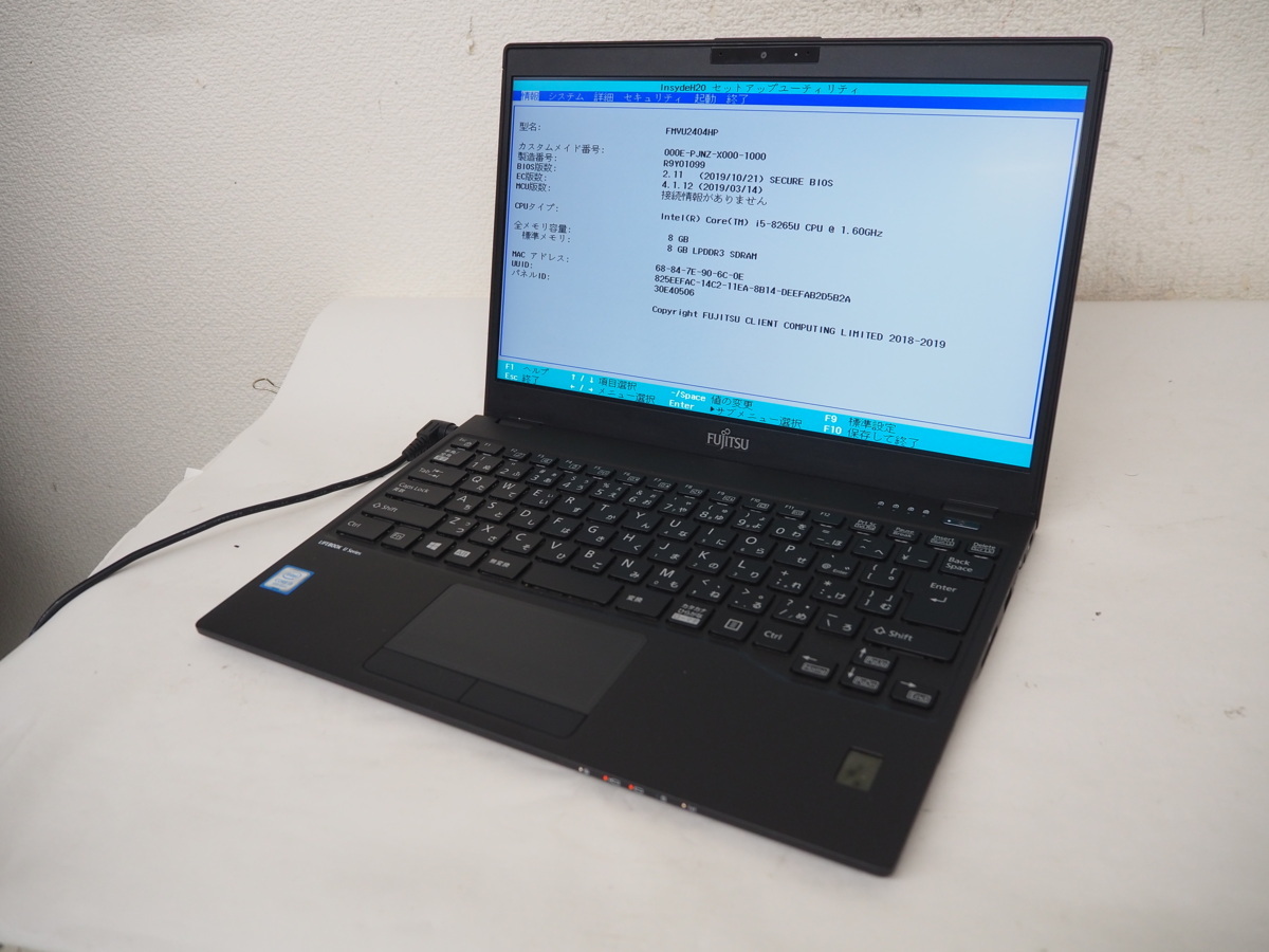 LIFEBOOK U939⁄BX Core 富士通 8GB 8265U i5 i5-8265U Whindows11 1.6