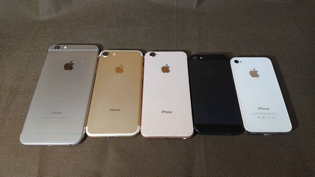 [ジャンク] iPhone 5s / 6 / 6 plus / 7 他まとめて5台セット [ジャンク]