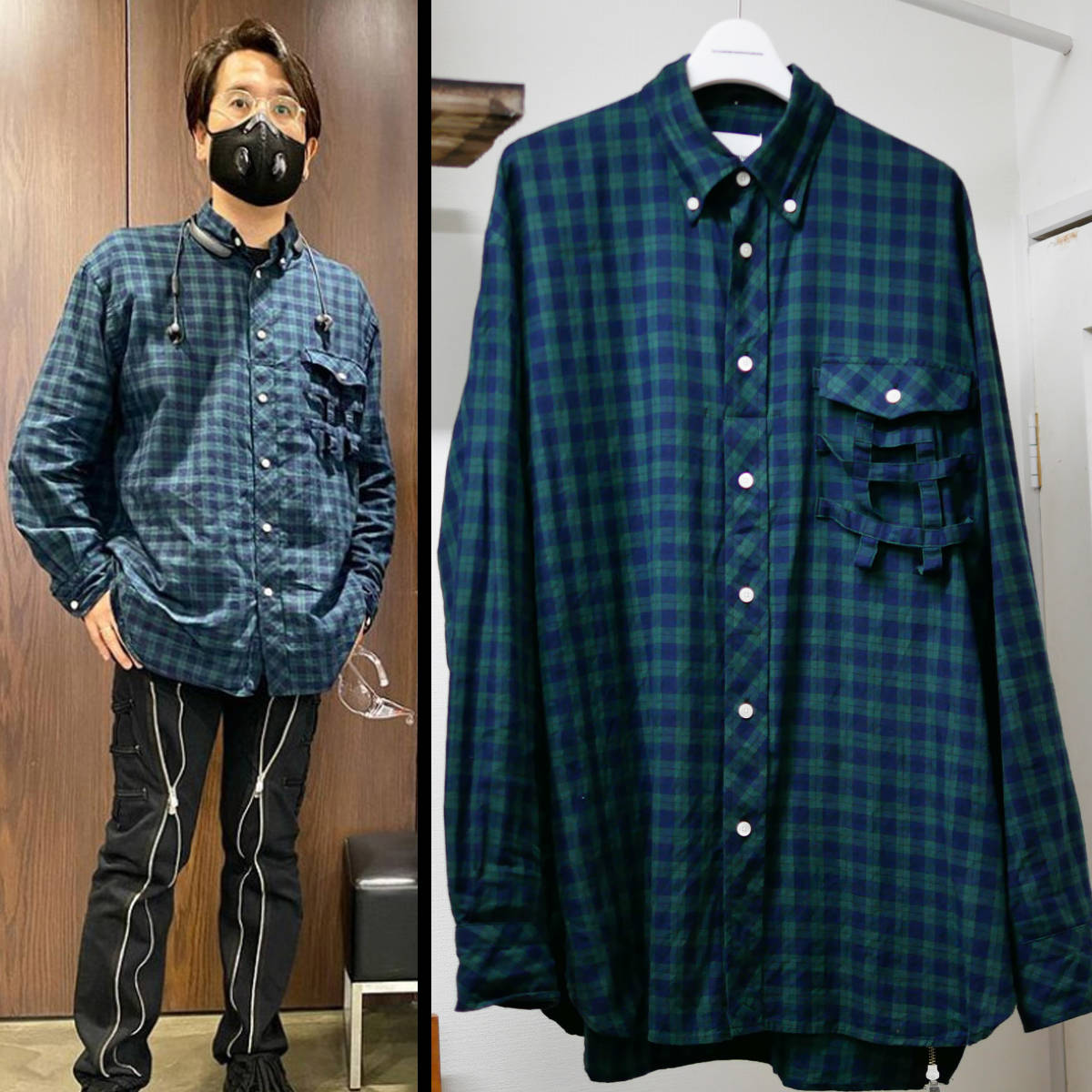 TAKAHIROMIYASHITATheSoloist. side back zip not button down shirt  