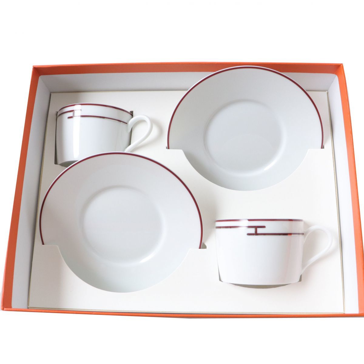 未使用品◎HERMES エルメス リズム カップ＆ソーサー ペア 2客セット 