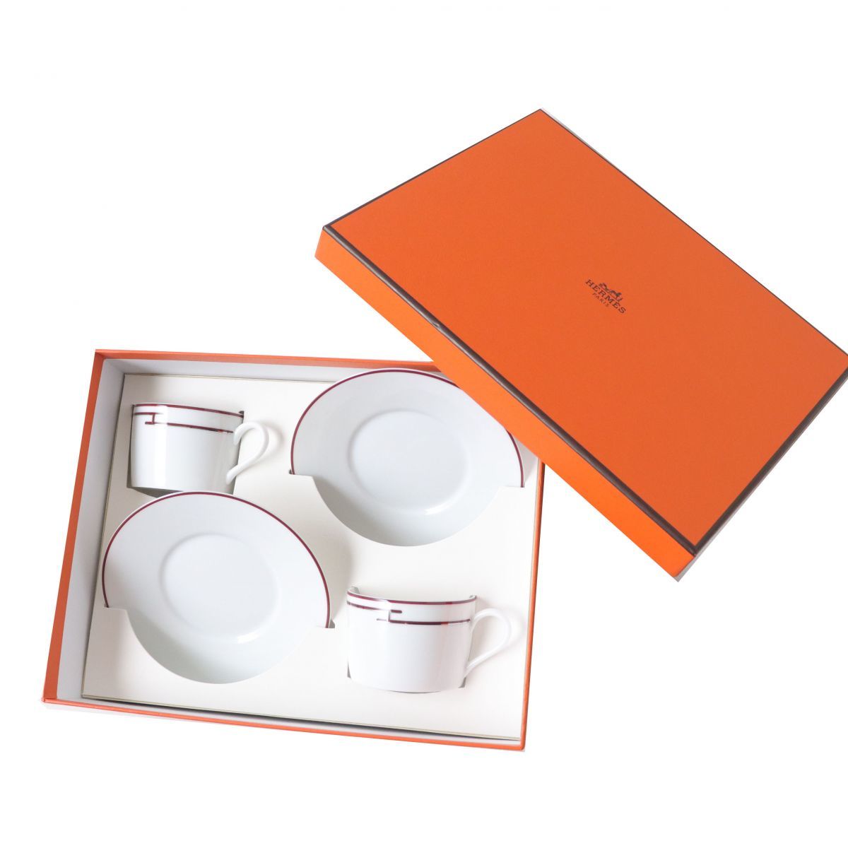 未使用品◎HERMES エルメス リズム カップ＆ソーサー ペア 2客セット 