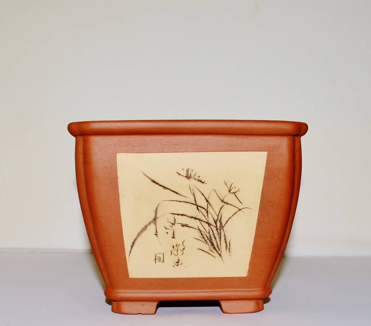 香山二代め・盆栽鉢 3点セット・縄目 縁模様・ 陶器 ・植木鉢 香山二代め・盆栽鉢 3点セット・縄目 縁模様・ 陶器 ・植木鉢 美術品