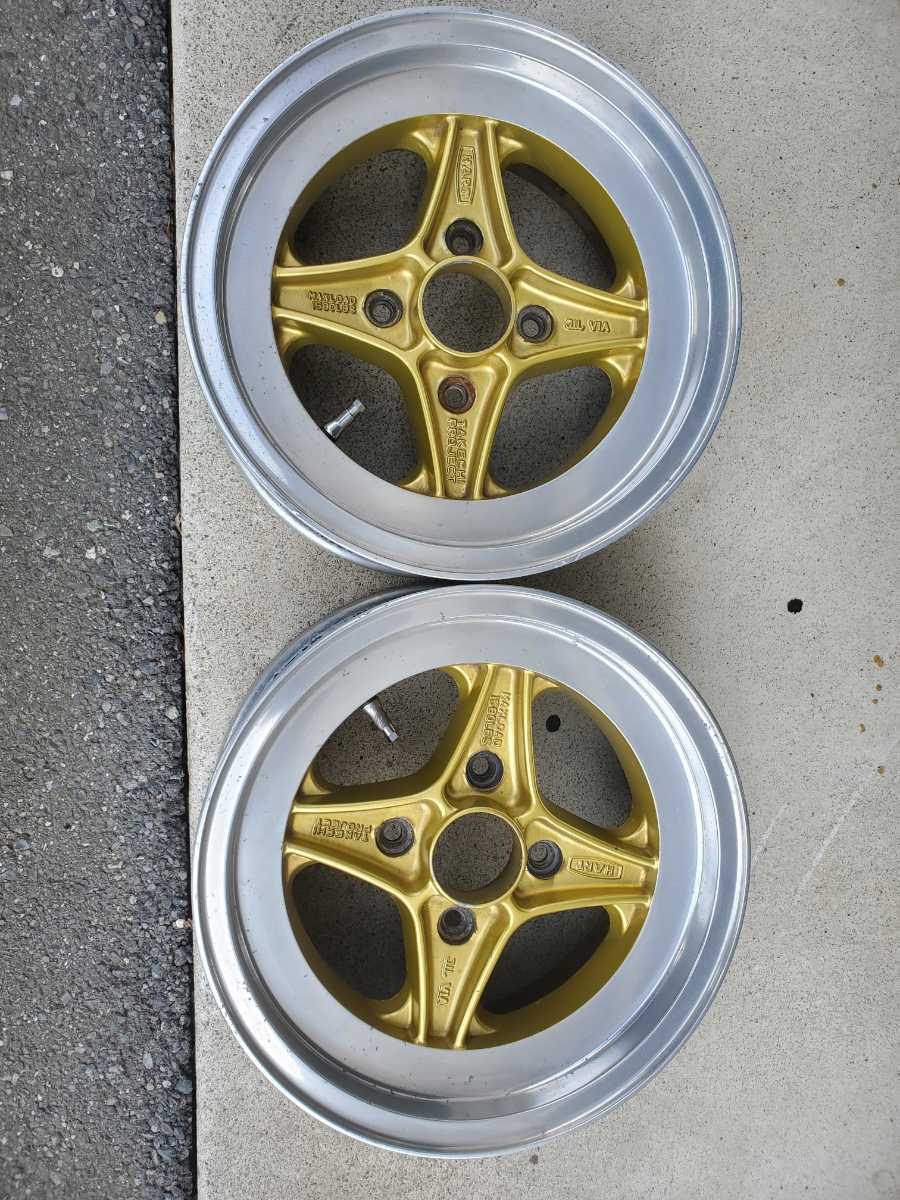 当時物 旧車 レーシングハート 6j pcd114.3 2本セット 【公式通販】