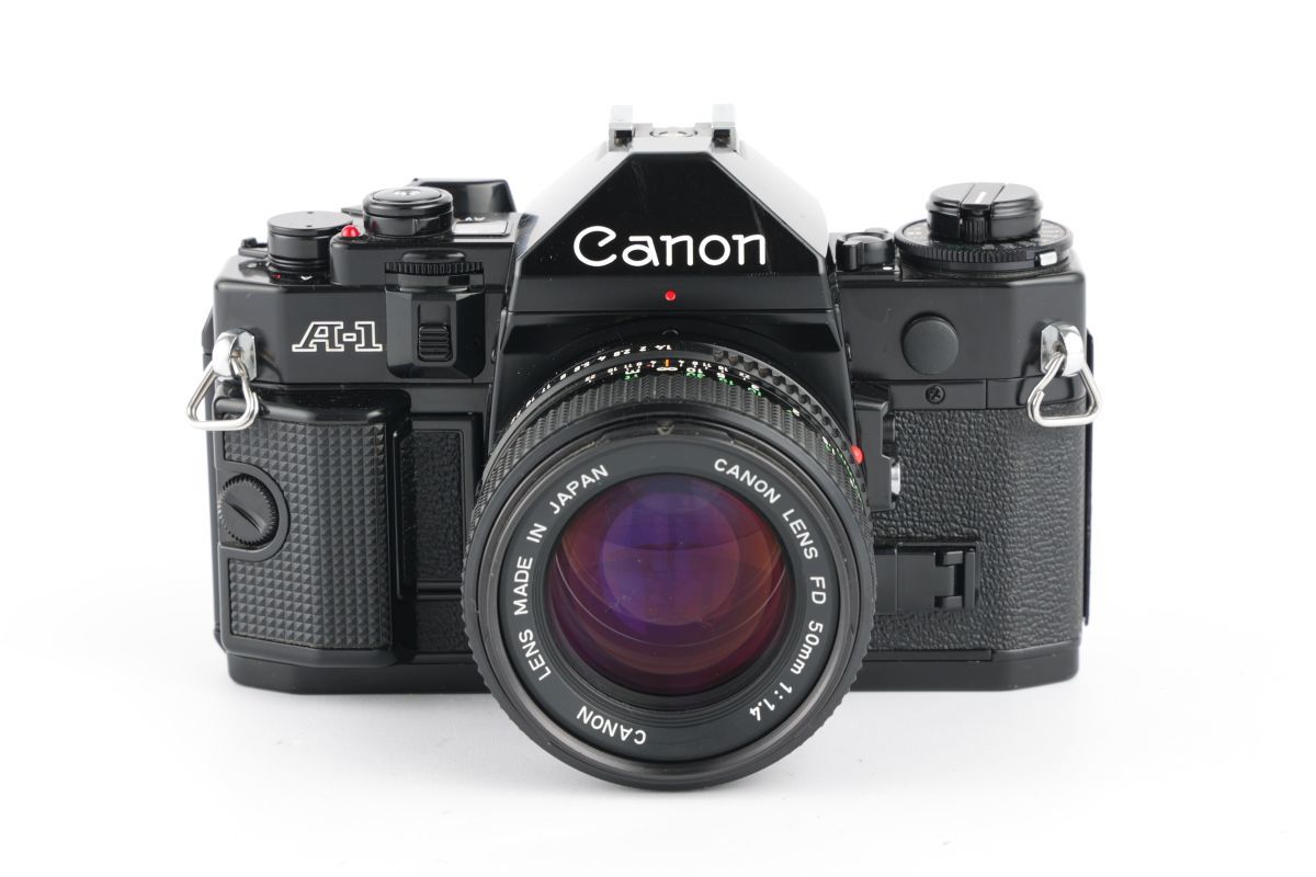 02337cmrk Canon A-1 + New FD 50mm F1.4 MF一眼レフ フイルムカメラ