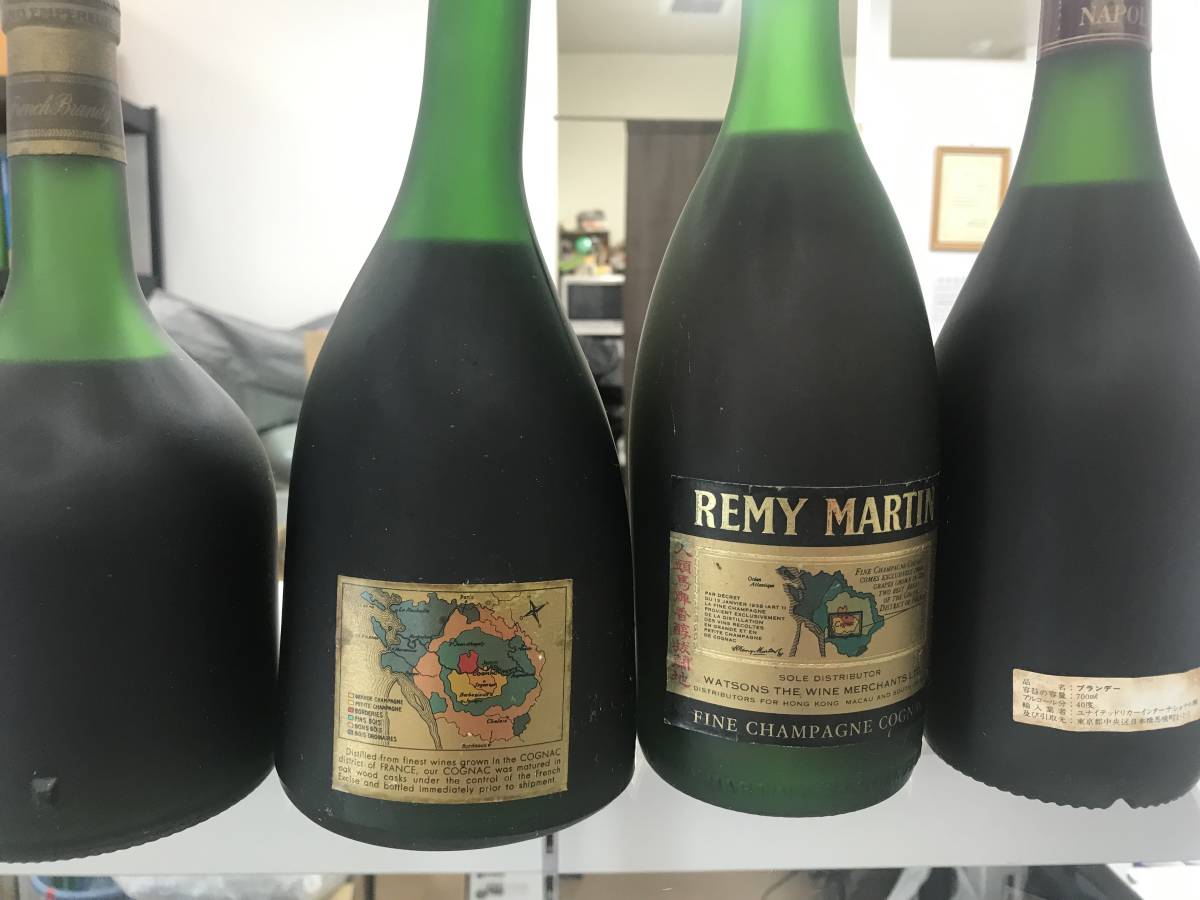 大黒屋】古酒 1円~ 4本セット ブランデー 各種 ナポレオン ESPOIR REMY 