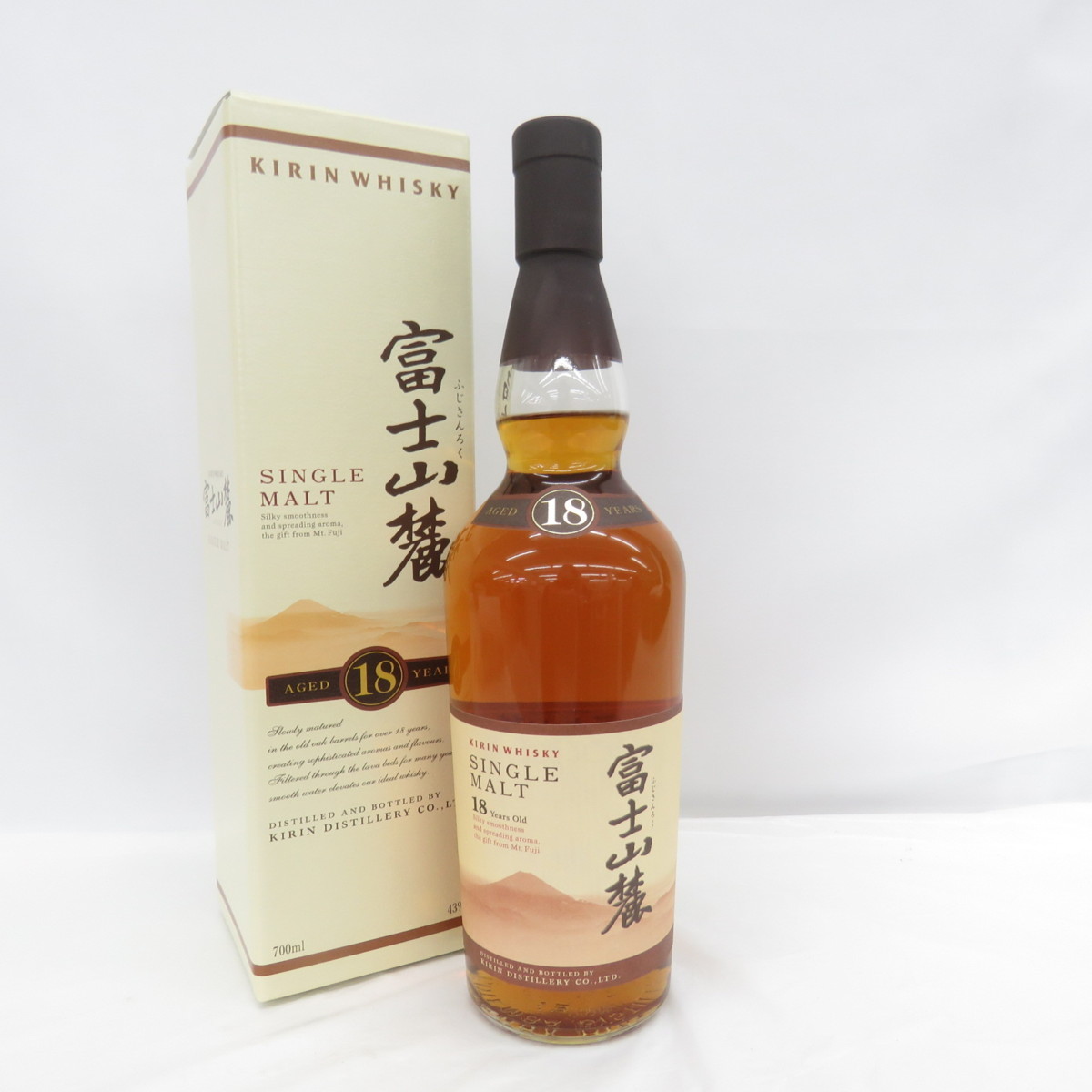 富士山麓18年 シングルモルト 販売終了円柱外箱 キリン | ヤマダウェブコム
