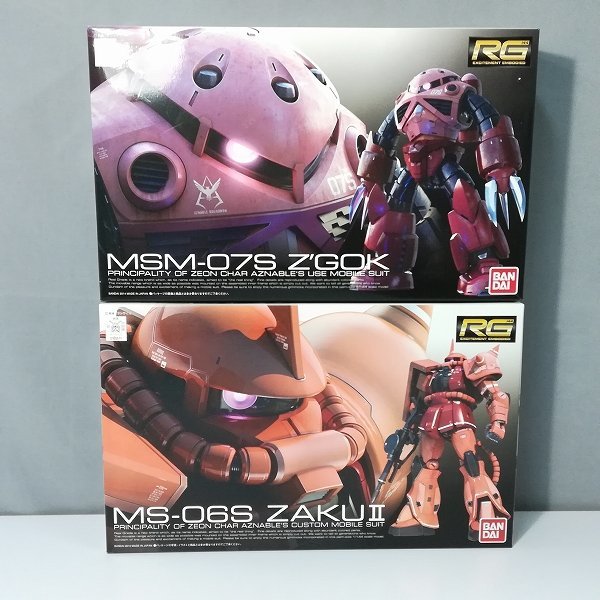 mP185b 未組立 RG 1/144 MSM-07S シャア専用ズゴック MS-06S シャア専用ザク | ガンプラ M(機動戦士ガンダム)｜売買されたオークション情報、yahooの商品情報をアーカイブ公開 - オークファン 機動戦士ガンダム