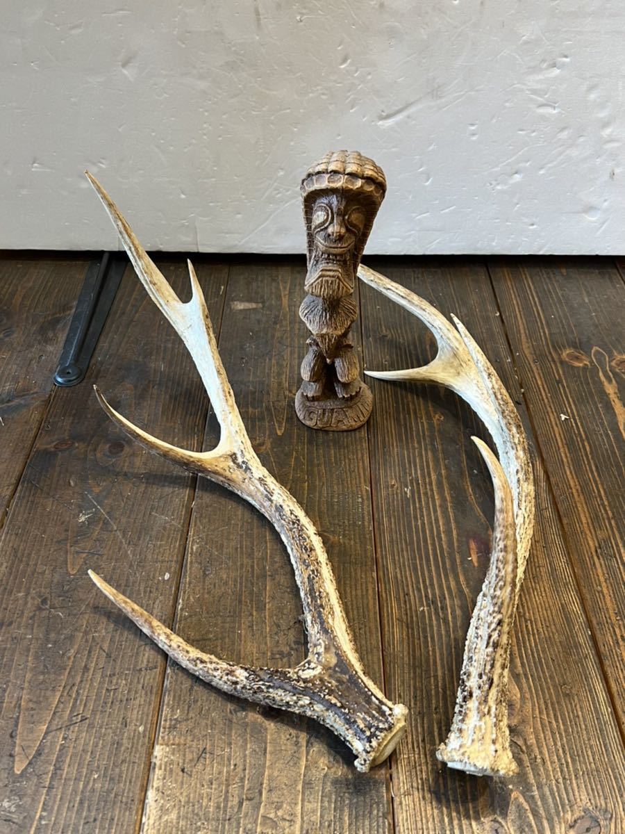 鹿の角飾り置物魔除け