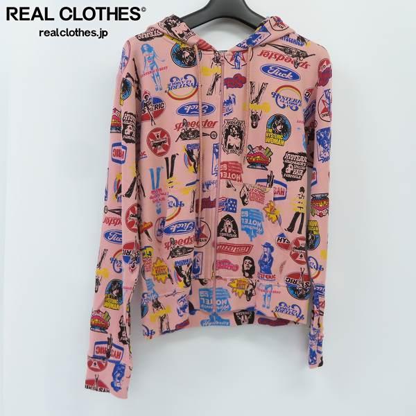 ☆【未使用】HYSTERIC GLAMOUR/ヒステリックグラマー 総柄 ジップアップ パーカー 01193CF03/F /000
