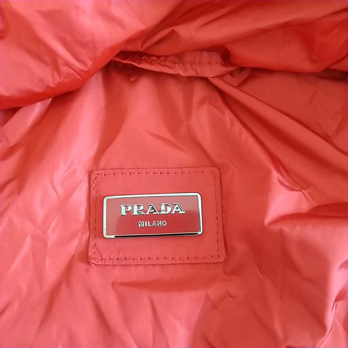 プラダ ナイロン リュックサック 赤 中古 PRADA プラダ ナイロン 中古品の販売 ミニナイロンバックパック 白タグ