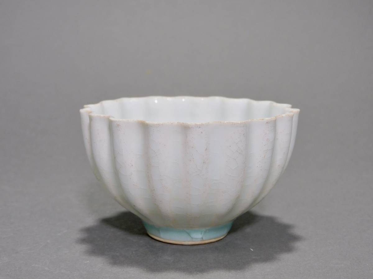 影青白磁 花型 茶碗 茶托 宋元時代 幅約15.6cm 公式通販