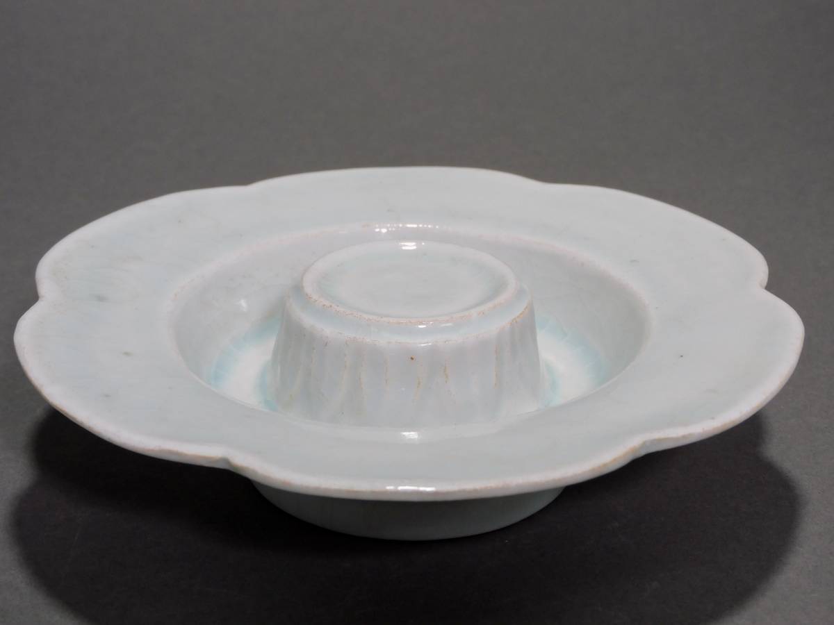 影青白磁 花型 茶碗 茶托 宋元時代 幅約15.6cm 公式通販