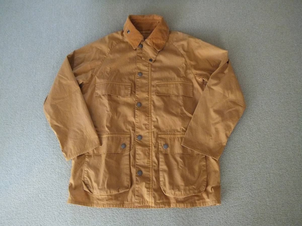 美品 Barbour EDIFICE 別注 OLD BEDALE バブアー ノンオイル クラシック ビデイル ハンティングジャケット S キャメル ブラウン マスタード