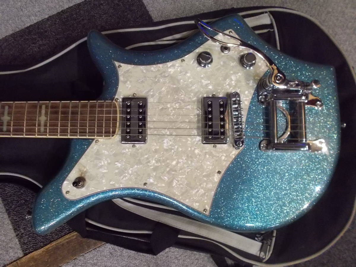 ホ*ラ様 EKO ヴィンテージ　ビザールギター　カスタム品 EKO Model 700 Blue Sparkle Vintage Reissue 1960年代イタリア製復刻