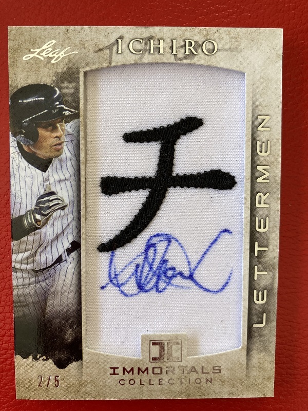 ☆Leaf IMMORTALS COLLECTION　イチロー　直筆サイン　５枚限定☆