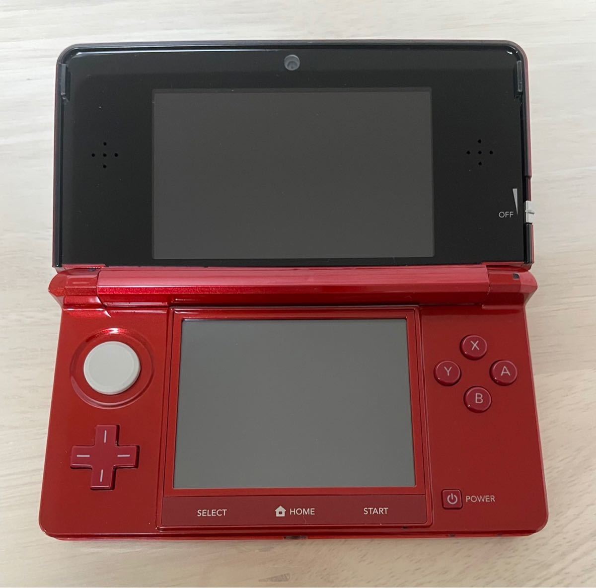 動作良好】ニンテンドー3DS フレアレッド 本体 タッチペン 充電 動作良好】ニンテンドー3DS フレアレッド 本体 タッチペン 充電
