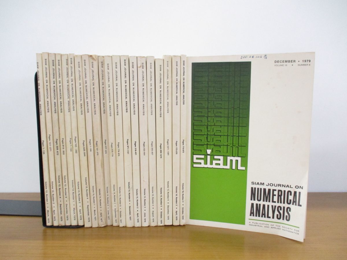 01 同梱不可 SIAM Journal on Numerical Analysis 1975-1979年 約20冊セット/数学/洋書/数値 ...