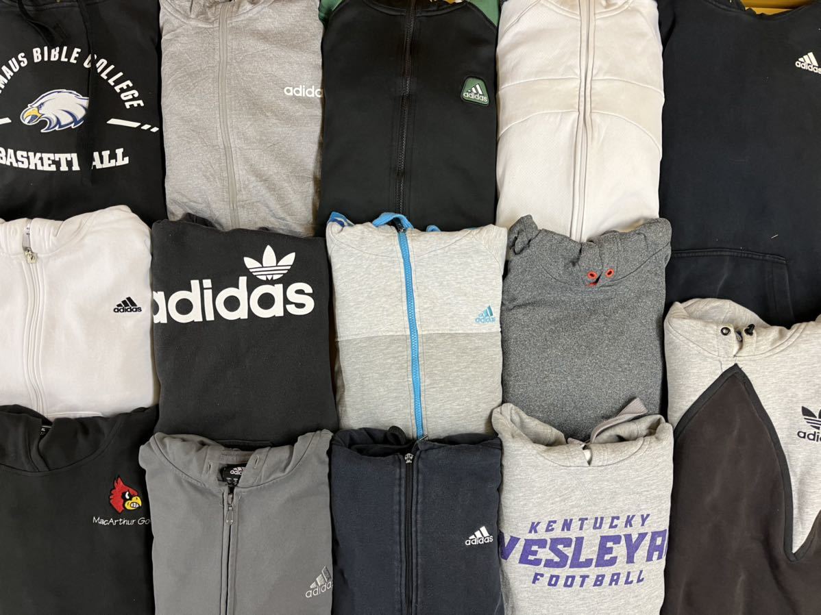 SALE，新品 USA古着卸 adidas スウェット パーカー 14枚 セット まとめ売り 1円スタート 卸売り アメリカ古着 アディダス プリント トレーナー(パーカ)｜売買されたオークション情報、yahooの商品情報をアー 男性用