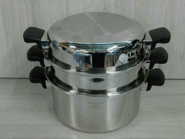 アムウェイ クイーン MULTI-PLY 蒸し器 鍋 ステンレス 18&frasl;8 STAINLESS STEEL AmwayQueen キッチン 箱無し  調理器具 キッチン、食器