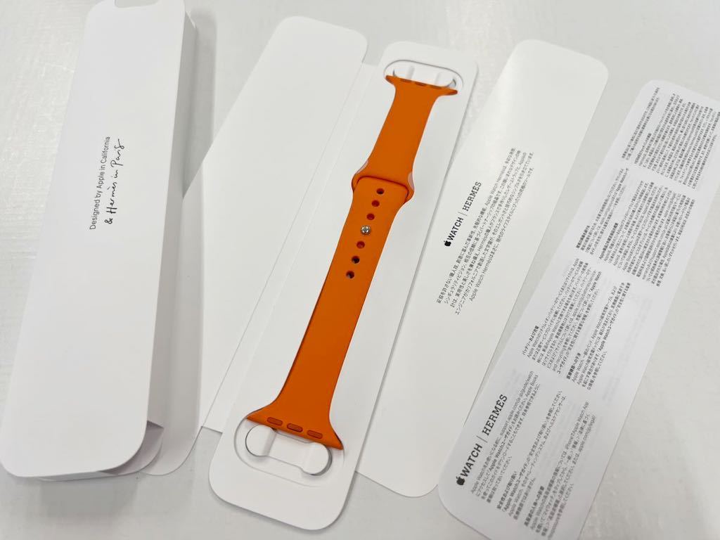 ☆即決 美品 Series7 Apple Watch HERMES 限定 オレンジ スポーツ