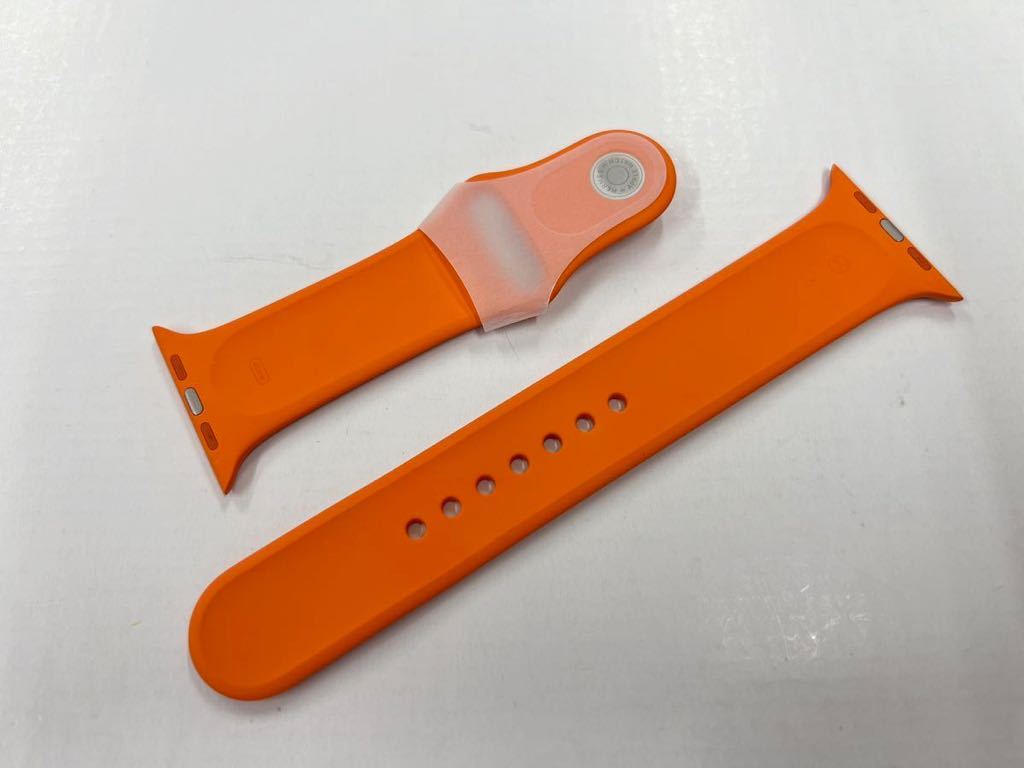 ☆即決 美品 Series7 Apple Watch HERMES 限定 オレンジ スポーツ