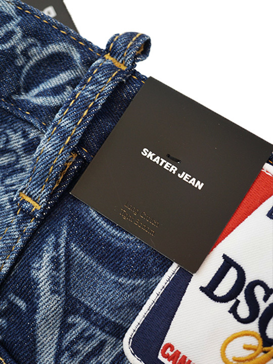 dsquared2 人気モデル❗️希少なビールラベルskater jean 細けれ 42