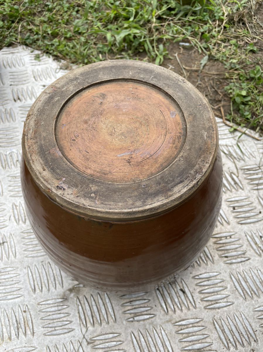 かめ 甕 メダカ鉢 水瓶 水かめ 水鉢 昭和レトロ 古民具 漬物容器 陶器
