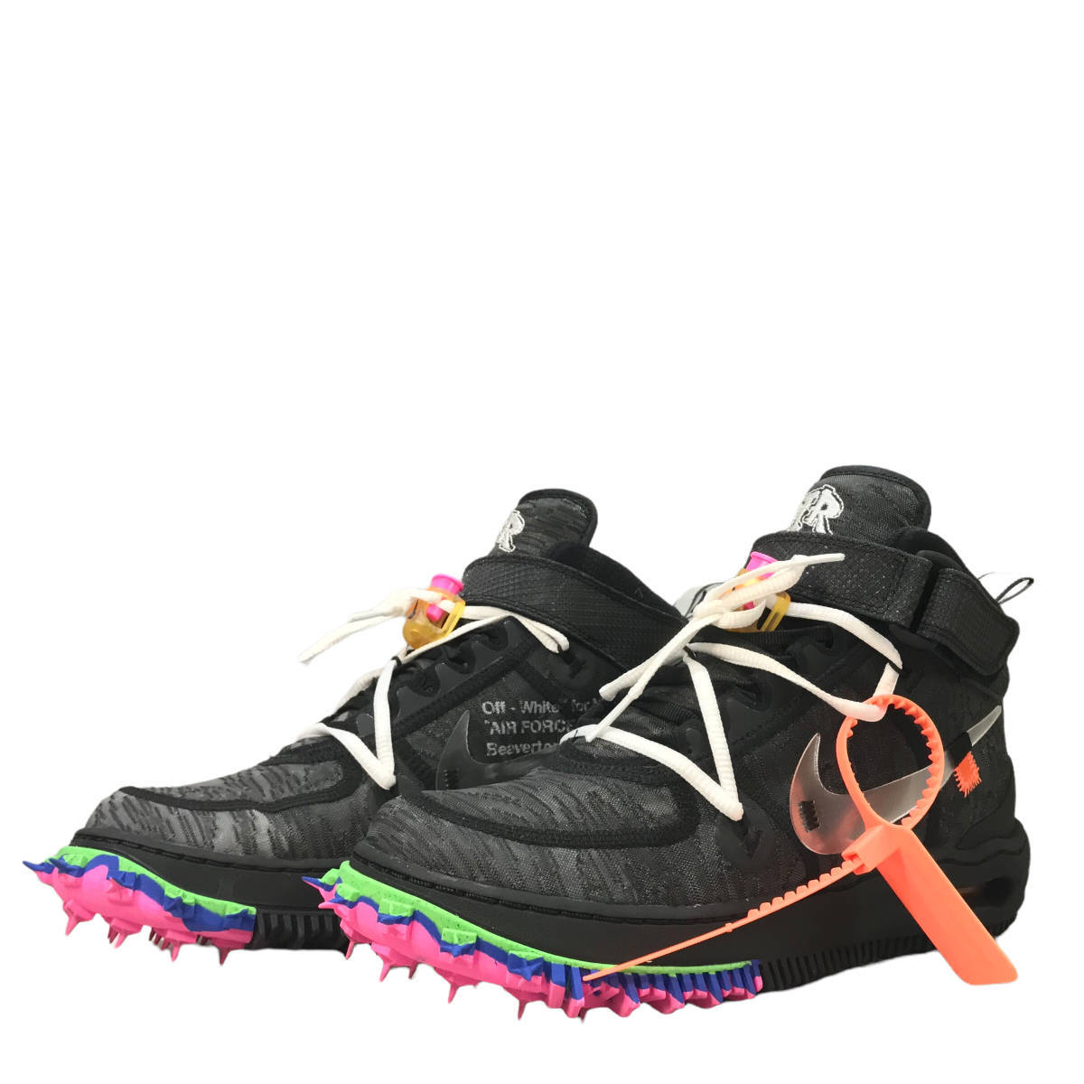 高品質，品質保証 NIKE OFF-WHITE ナイキ オフホワイト AIR FORCE 1 MID SP BLACK エアフォース 1 ミッド ブラック DO6290-001 サイズ25.5㎝ 店舗受取可(25.5cm)｜売買されたオークション情報、yahooの商品情報をアーカイブ公開 - 25.5cm