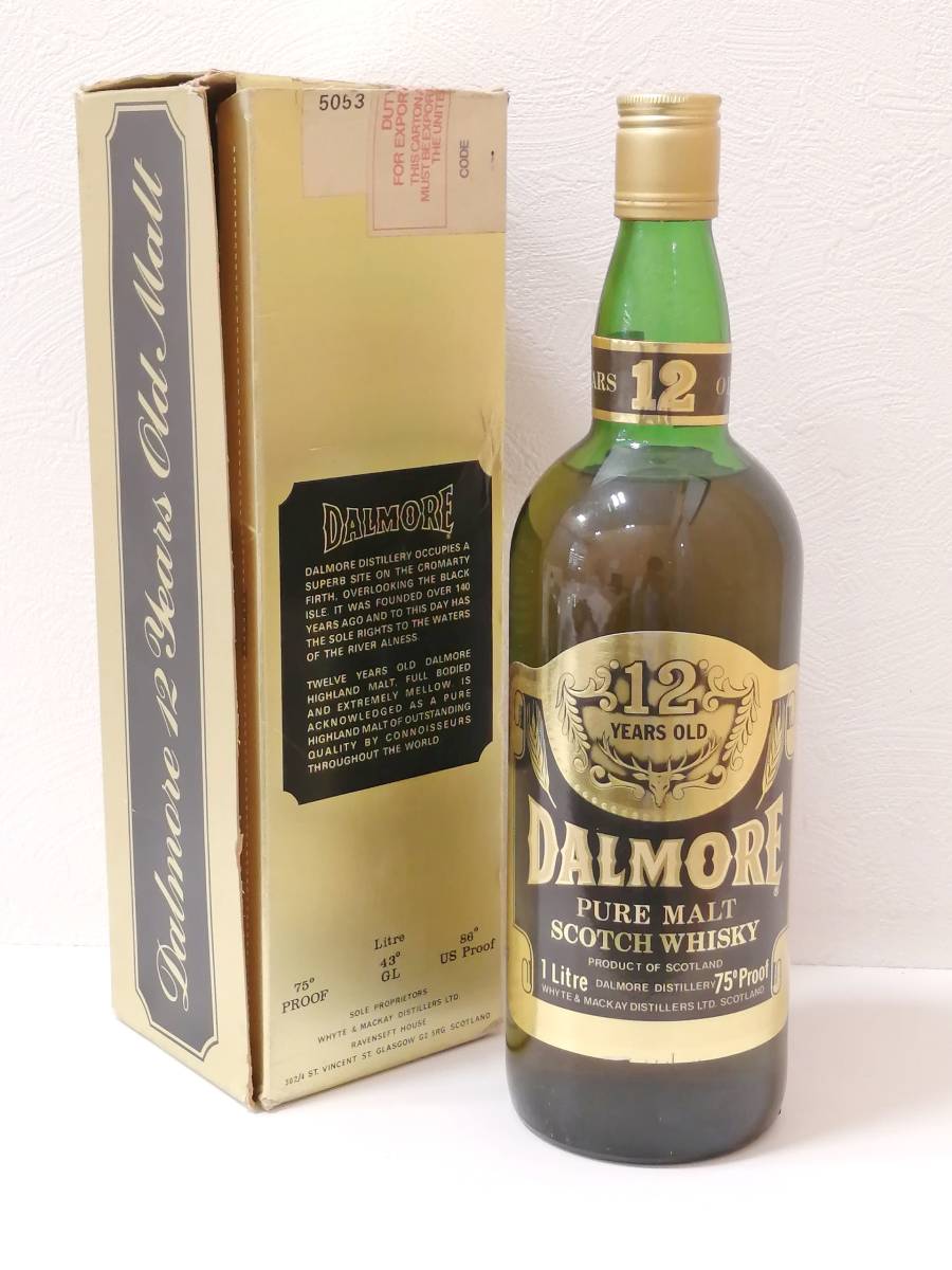 未開栓】ダルモア 12年 ピュアモルト DALMORE スコッチウイスキー
