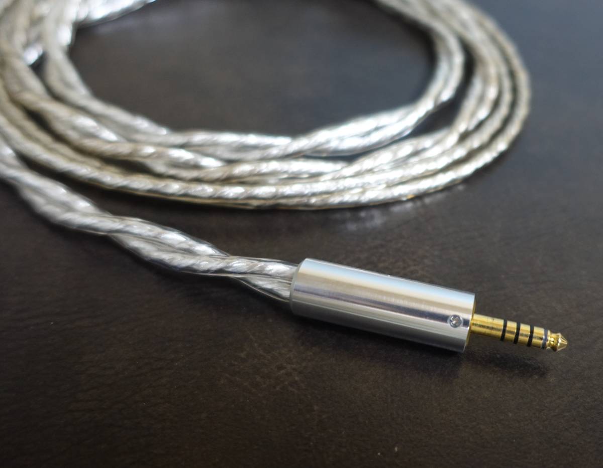 final C093 シルバーコートケーブル 4.4mm 5極 D8000 SONOROUS用 1.5m final C093 シルバーコートケーブル シルバーコートケーブル(XLR)C093 ヘッドホン用OFCシルバーコートケーブル5種発売のお知らせ XLR
