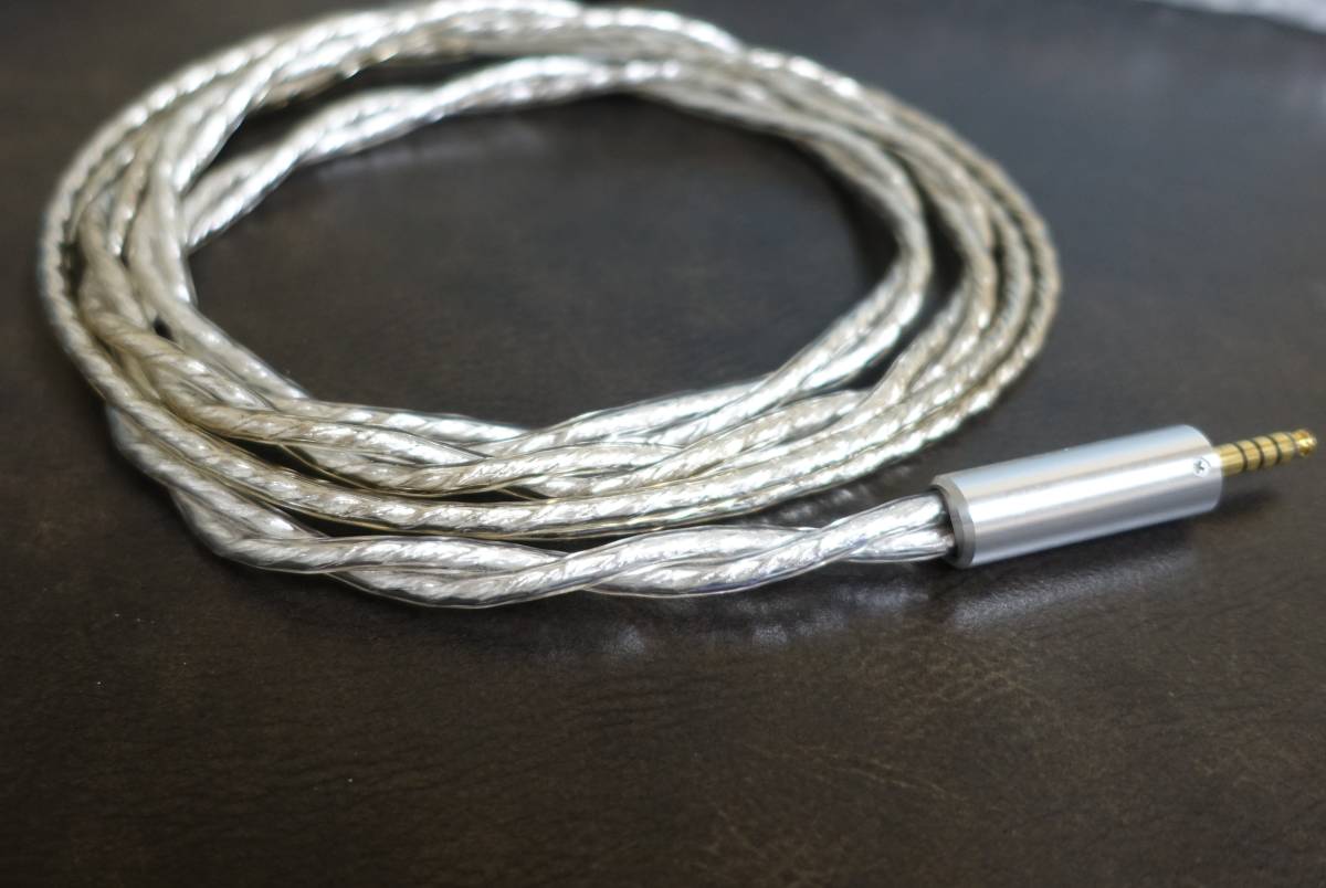 final C093 シルバーコートケーブル 4.4mm 5極 D8000 SONOROUS用 1.5m final C093 シルバーコートケーブル シルバーコートケーブル(XLR)C093 ヘッドホン用OFCシルバーコートケーブル5種発売のお知らせ XLR