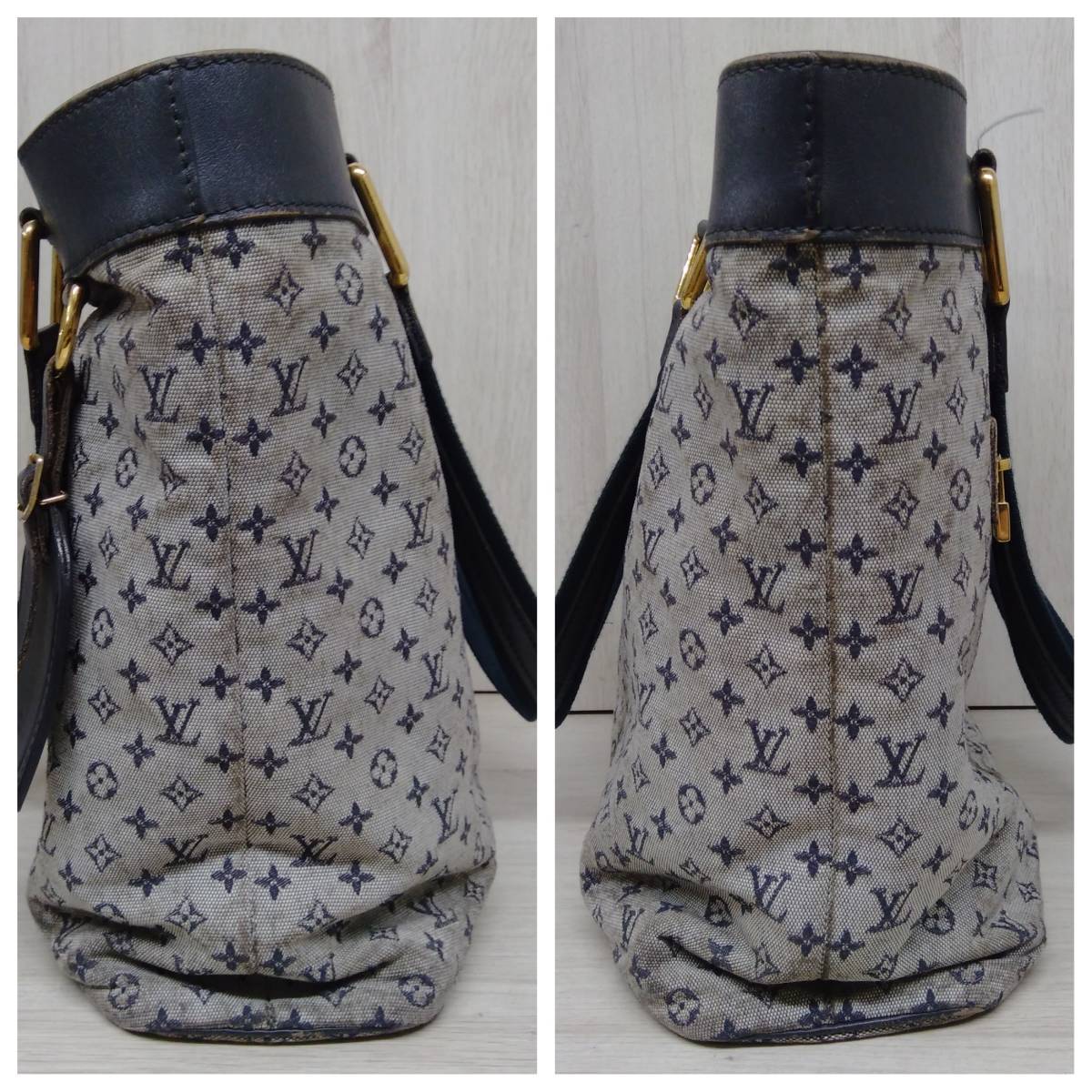 【ジャンク】 LOUIS VUITTON ルイヴィトン モノグラム ミニ ルシーユGM トートバック ※全体汚れ、スレあり LOUIS VUITTON モノグラム コンパクト 三つ折り財布 VUITTON（ルイ