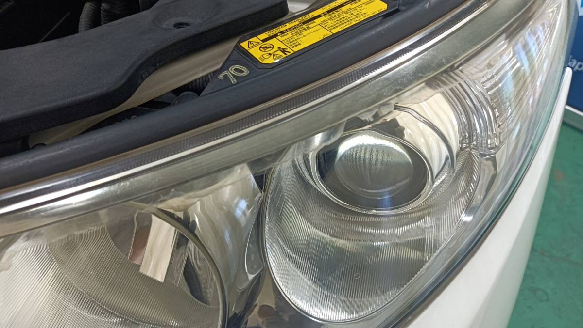 エスティマ 前期 HID 左 ヘッドライト レベ付き グリーンメッキ 【公式