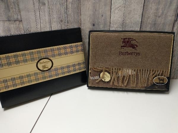 BURBERRY バーバリー ひざ掛け ラムMIX 《C》