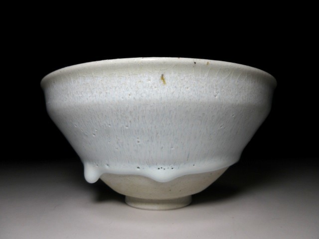 ☆近代陶芸の祖 板谷波山 白天目 茶碗☆共箱・共布・仕覆☆買取品初