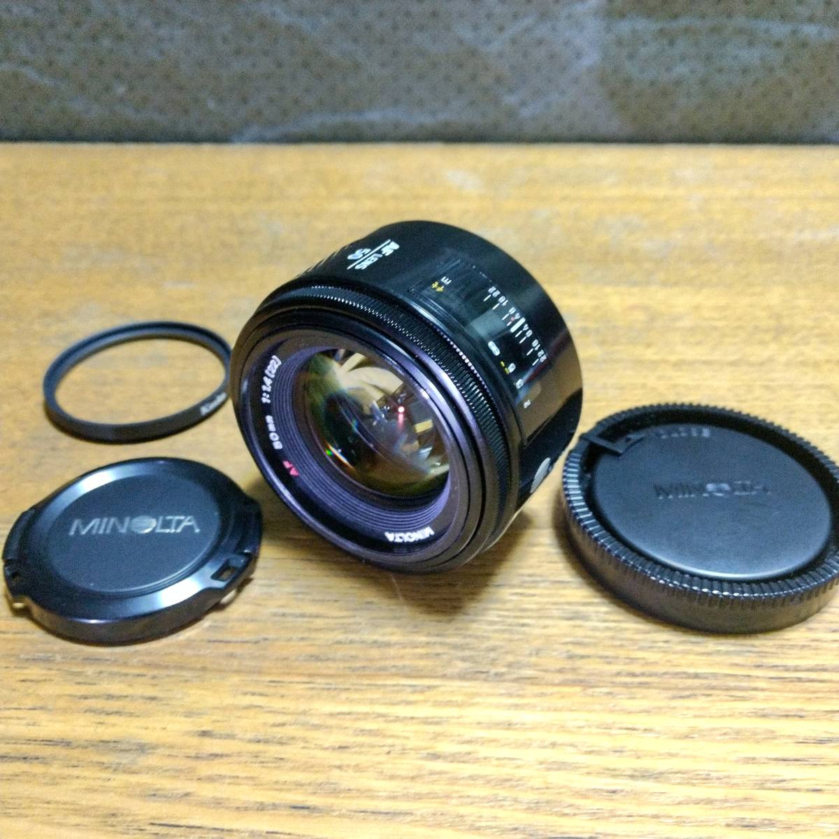 極美品 MINOLTA AF 50mm f1.4 new 単焦点レンズ 外装美品】☆MINOLTA AF 50mm F1.4 (22) 単焦点レンズ 光学クリア