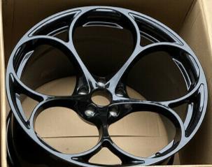 19インチ　アルファロメオ STELVIO グロスブラック FULL FORGED ホイールセット 19X8.5 19X10 -BRN-1036