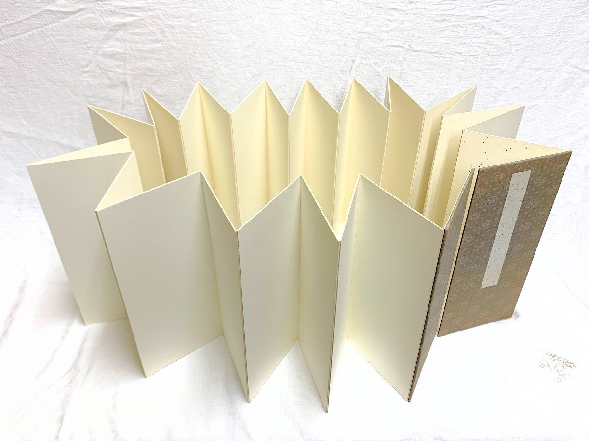 10816/書道家遺品整理品 折帖 布表装 折本 画帖 画帳 書 拓本 唐本和本 