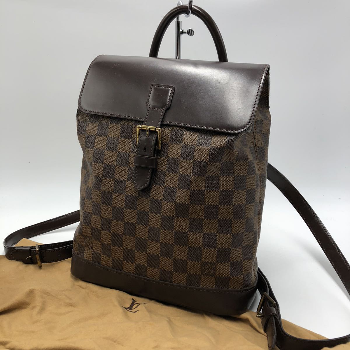 1円『ほぼ未使用』鑑定済み LOUIS VUITTON ソーホー リュック ダミエ 