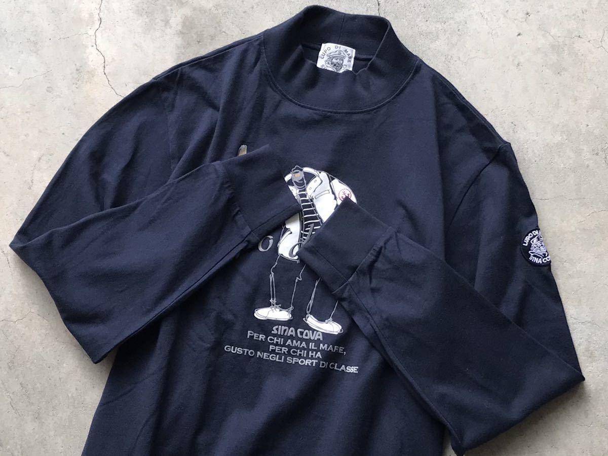 SINA COVA モックネックシャツ 美品 SINA COVA モックネック仕様 Tシャツ L シナコバ メンズ 長袖