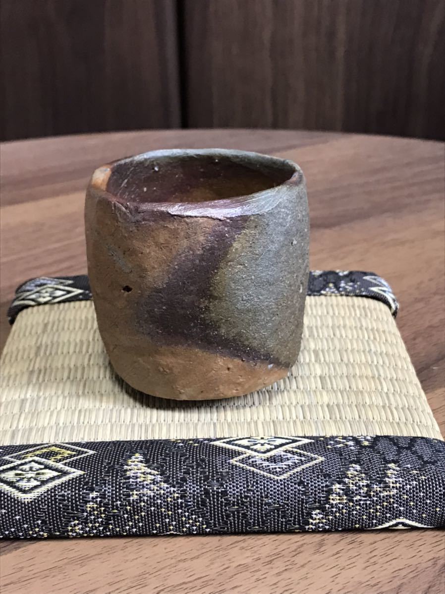 森陶岳 さむかぜ窯 備前 ぐい呑み MKA】人気作家 森陶岳 備前焼