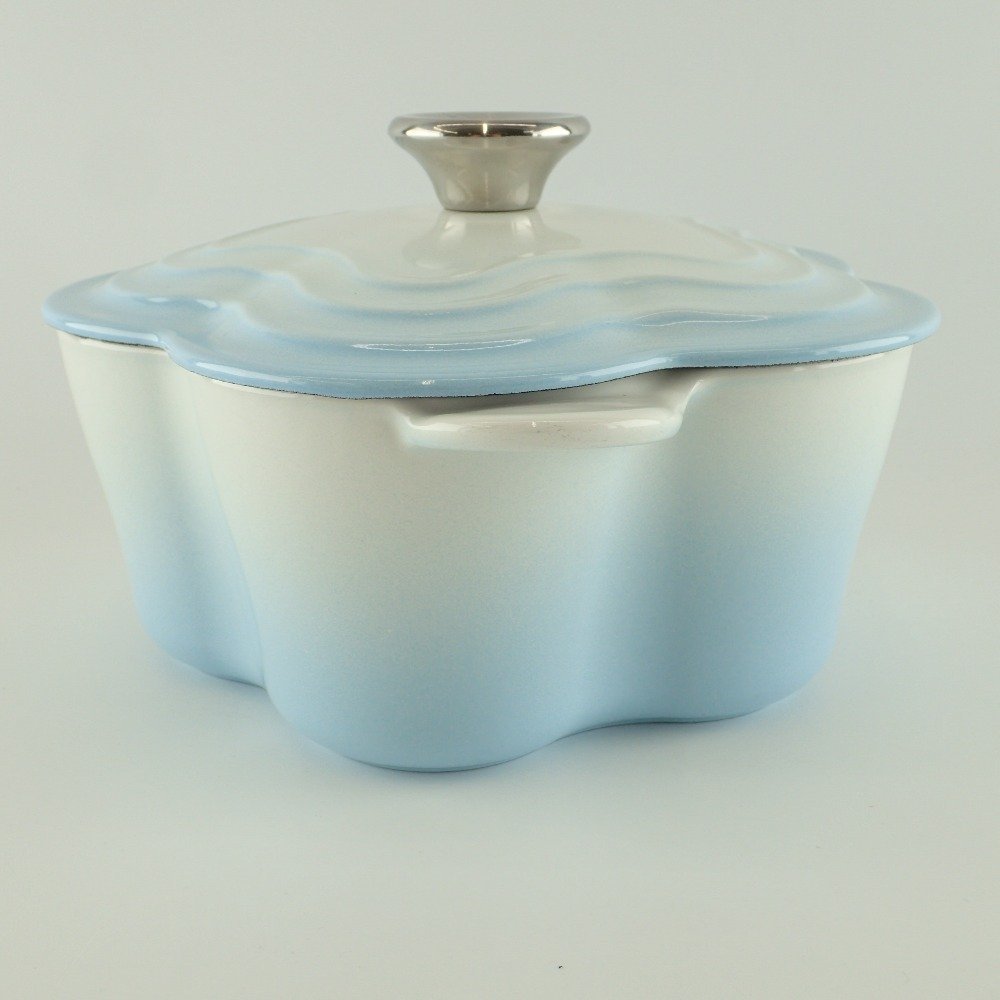 1円 LeCreuset ル・クルーゼ ココット フルール ホーロー 両手鍋 食器