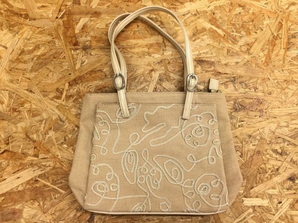 ノーブランド ハンドバッグ レディース 幾何学模様 刺繍柄 オールド 