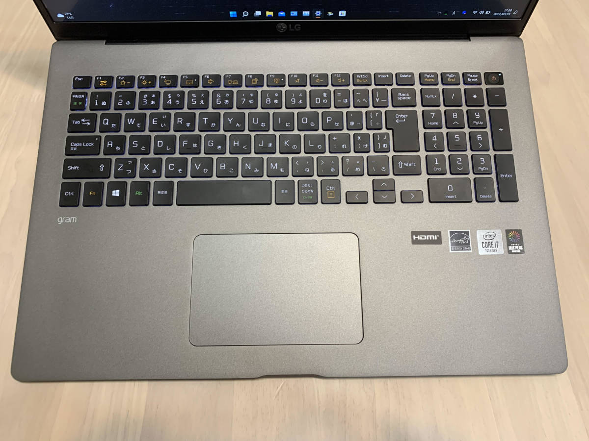 LG Gram 17インチ　第１０世代Core i7　メモリ24GB SSD 500GB_7