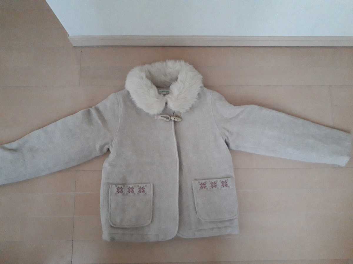 最終値下げ！ 美品！ ほぼ未使用！ コート 3can4on 140㎝ ベージュ  