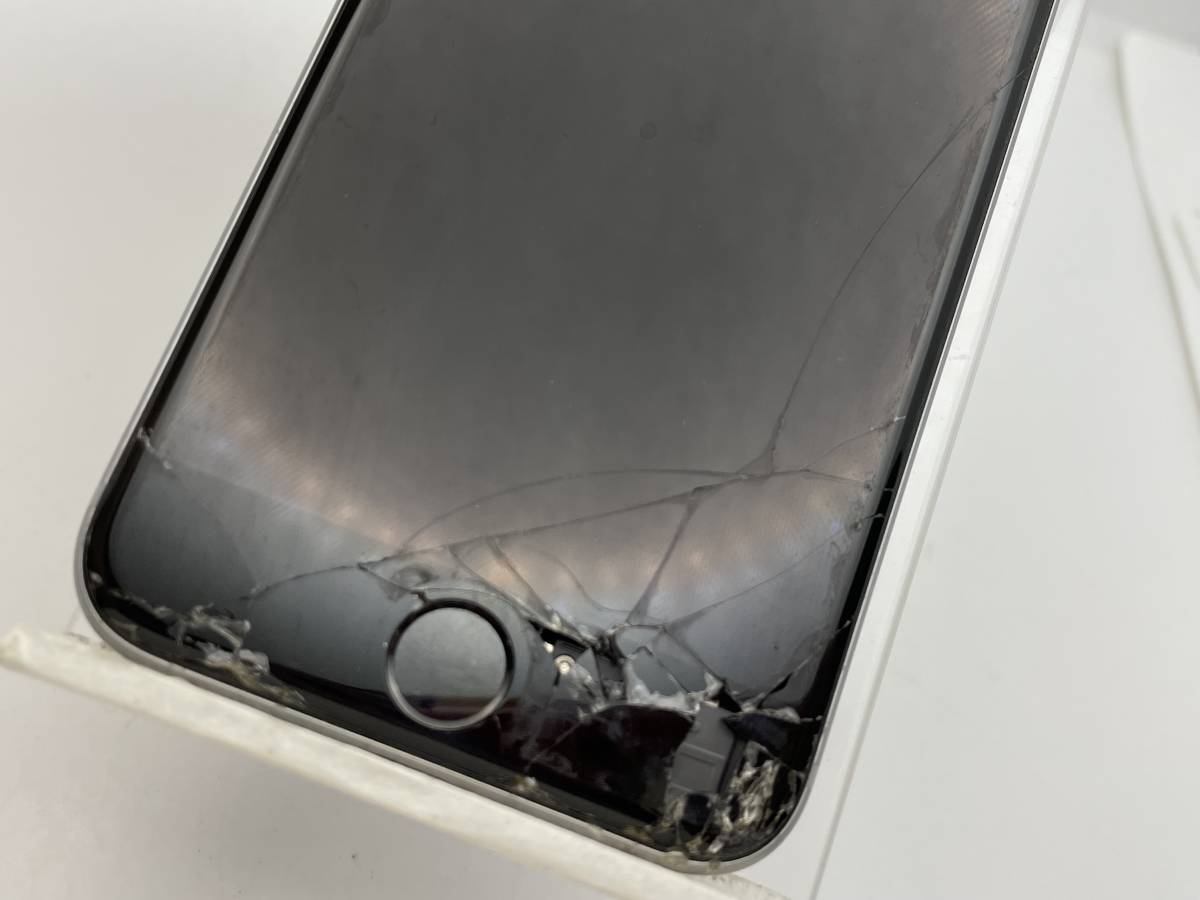 iPhone 64GB 6s Apple ソフトバンク SoftBank - 画面割れ ローズ