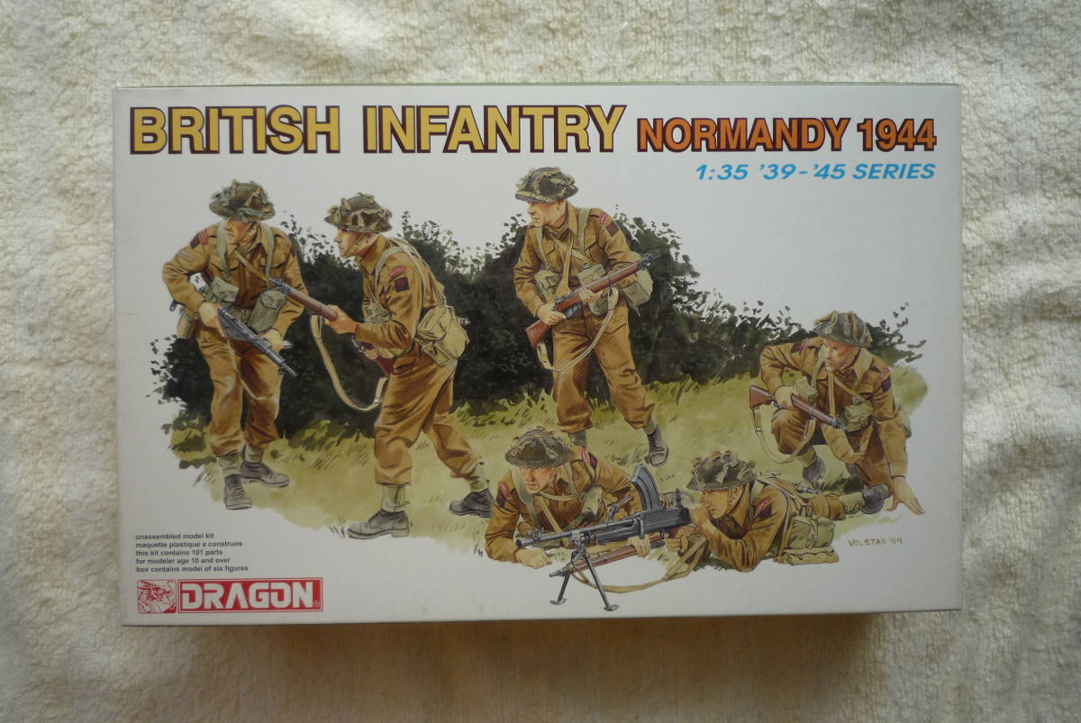 Maquette Dragon 1/35 – Figurines Infanterie Britannique Normandie 1944, Kit à Monter Et Peindre