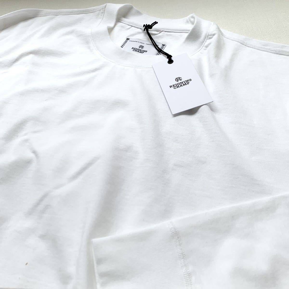 REIGNING CHAMP &frasl; コート L&frasl;XL STORE L 新品 REIGNING CHAMP レイニング チャンプ ミッドウェイト ジャージー 長袖 Tシャツ メンズ RC-2222 白 ホワイトMIDWEIGHT JERSEY